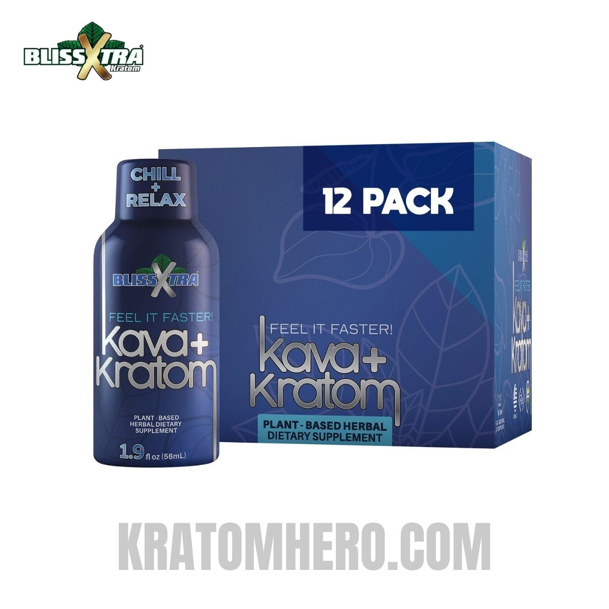 Bliss Xtra Kava + Kratom Shots 2oz - 12 Pack Bliss Xtra Kava + Kratom Shots 2oz - 12 Pack