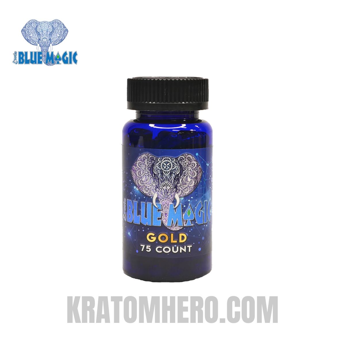 Blue Magic Kratom Capsules Gold - 75Ct Blue Magic Kratom Capsules Gold - 75Ct