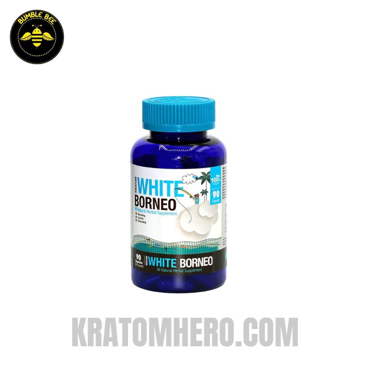 Bumble Bee Kratom Capsules White Borneo - 90 Capsules Bumble Bee Kratom Capsules White Borneo - 90 Capsules