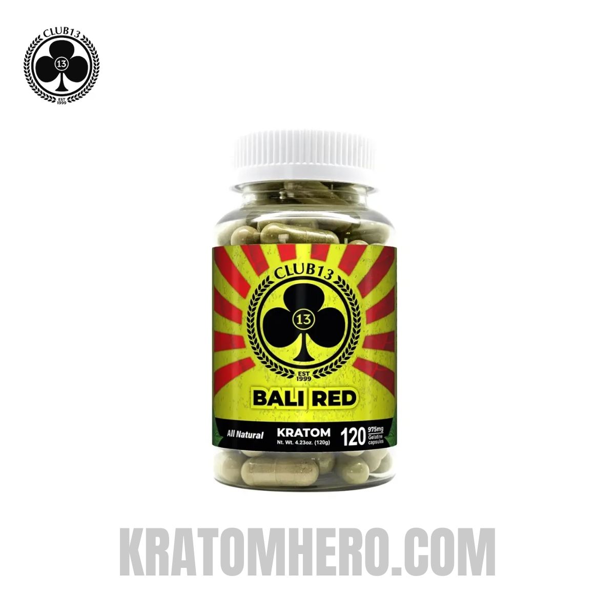 Club 13 Red Bali Kratom Capsules - 120 Capsules Club 13 Red Bali Kratom Capsules - 120 Capsules
