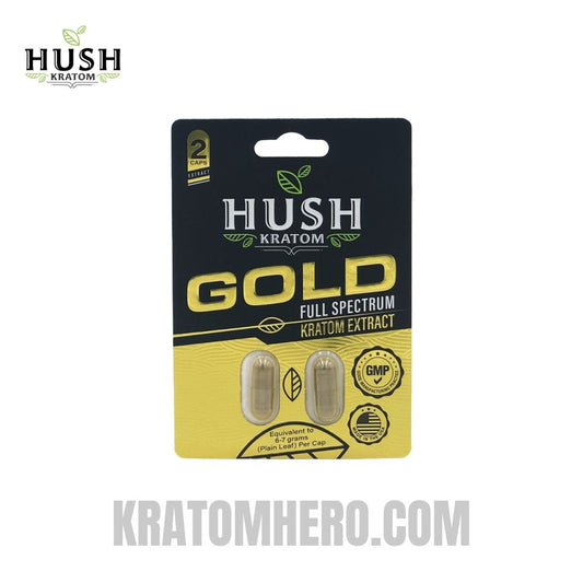 Hush Gold Kratom Extract Capsules 2 Count Hush Gold Kratom Extract Capsules 2 Count