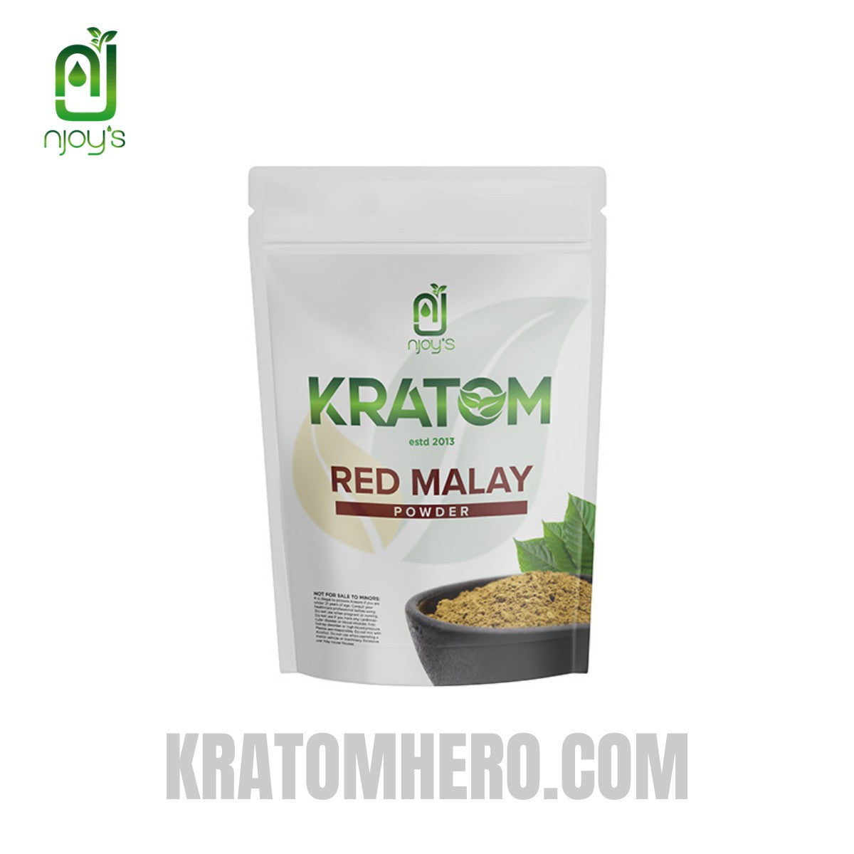 NJOYS Kratom Powder Red Malay 250g NJOYS Kratom Powder Red Malay 250g