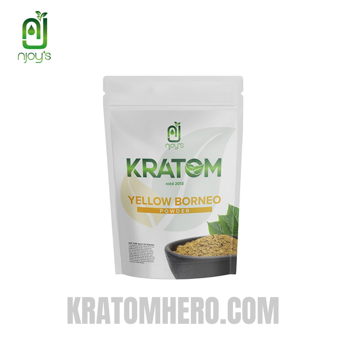 NJOYS Kratom Powder Yellow Borneo 200g NJOYS Kratom Powder Yellow Borneo 200g