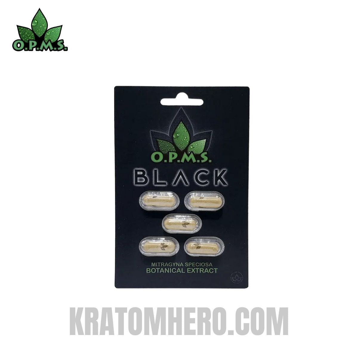 OPMS Black Capsules Kratom Extract - 5ct OPMS Black Capsules Kratom Extract - 5ct