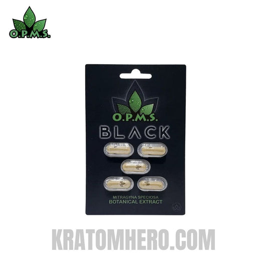 OPMS Black Capsules Kratom Extract - 5ct OPMS Black Capsules Kratom Extract - 5ct