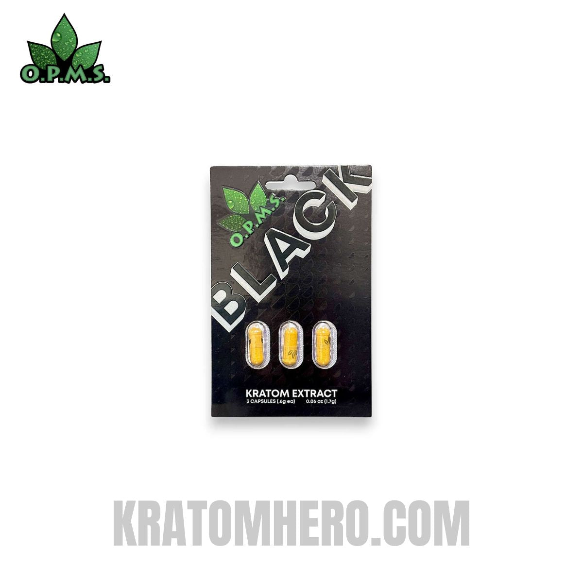 OPMS Black Capsules Kratom Extract OPMS Black Capsules Kratom Extract