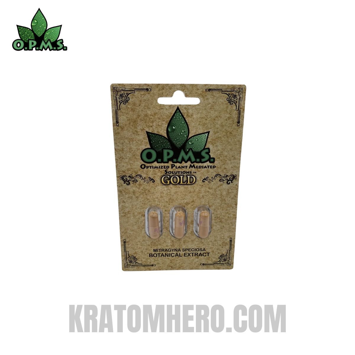 OPMS Gold Kratom Capsules - 3ct OPMS Gold Kratom Capsules - 3ct