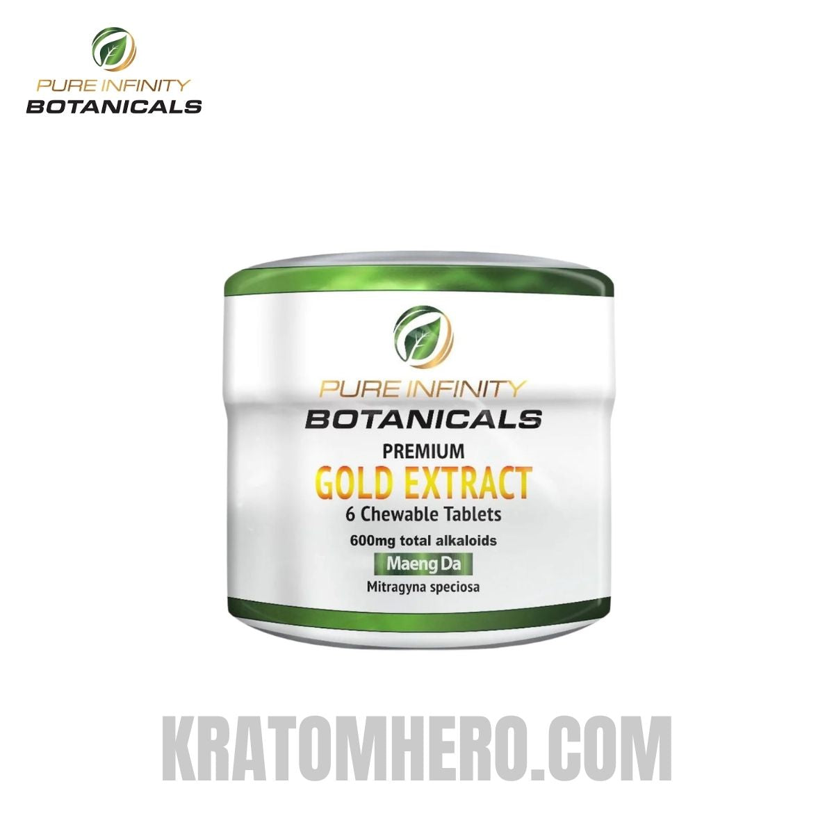 Pure Infinity Botanicals Gold Kratom Extract 6 Tablets Pure Infinity Botanicals Gold Kratom Extract 6 Tablets