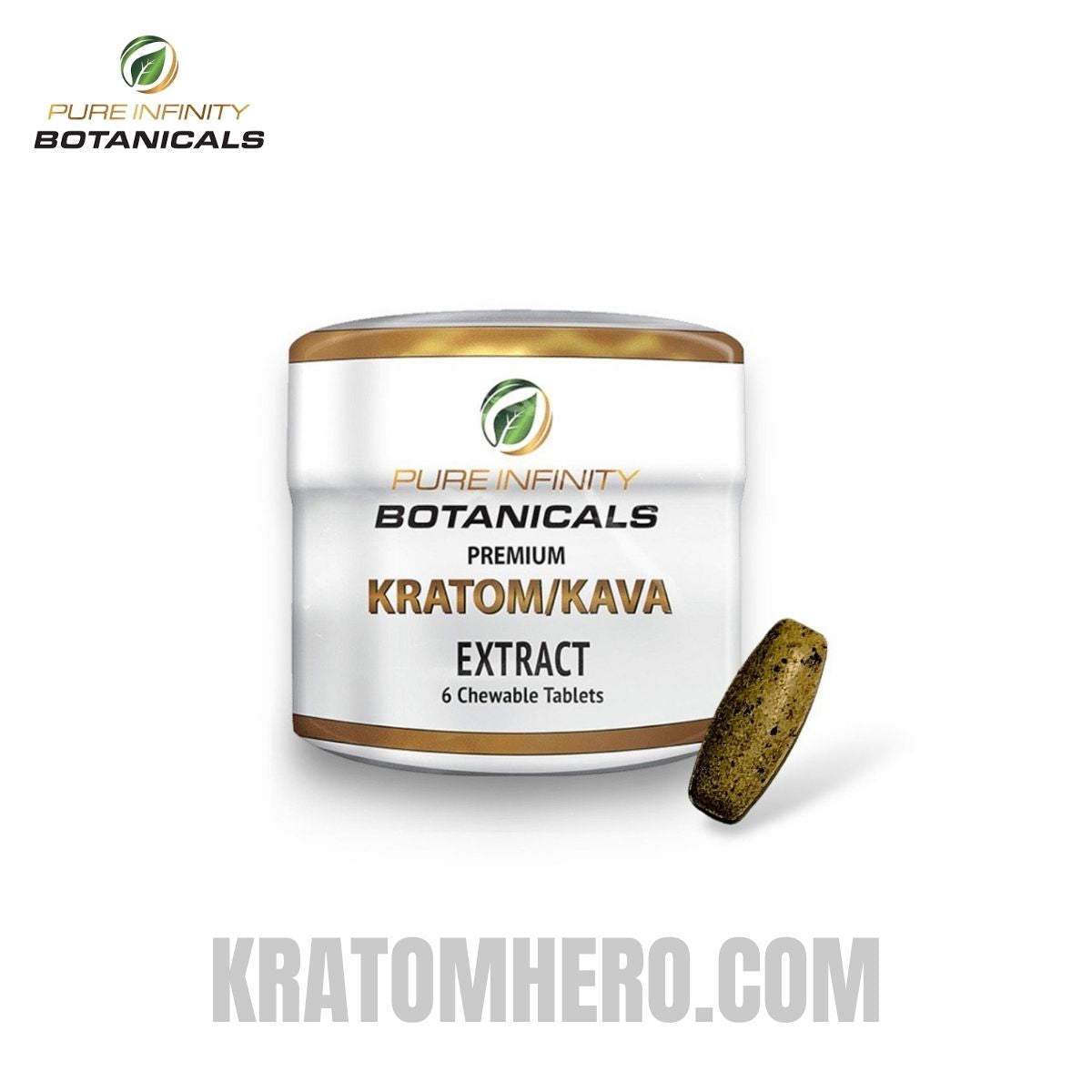 Pure Infinity Botanicals Kratom/Kava Extract 6 Tablets Pure Infinity Botanicals Kratom/Kava Extract 6 Tablets