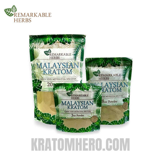 Remarkable Herbs Green Malaysian Kratom Powder Remarkable Herbs Green Malaysian Kratom Powder