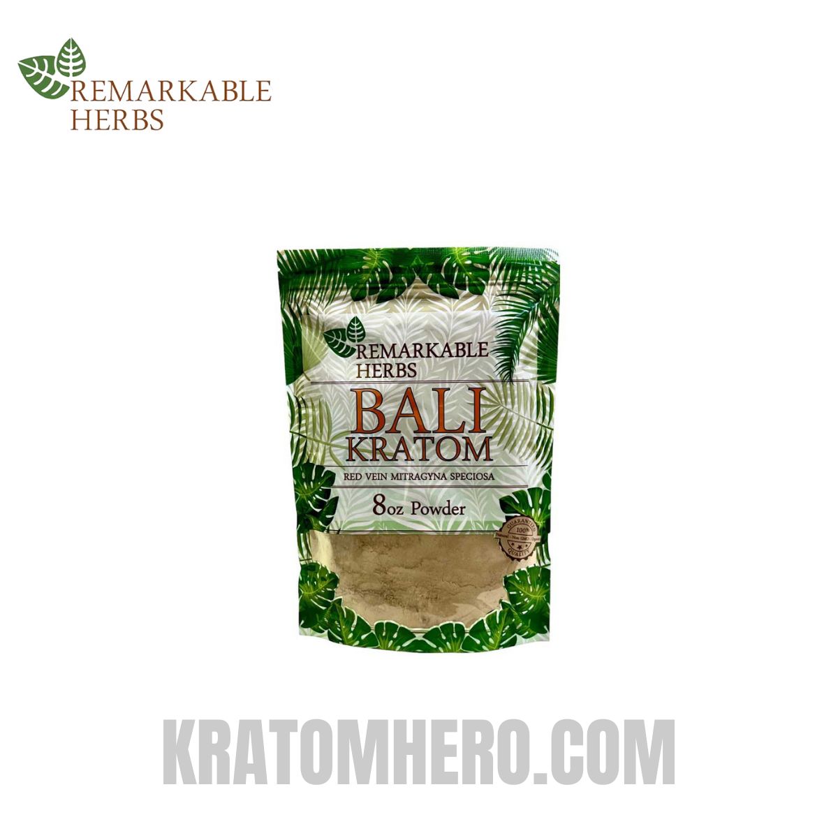 Remarkable Herbs Red Vein Bali Kratom Powder - 8oz Remarkable Herbs Red Vein Bali Kratom Powder - 8oz
