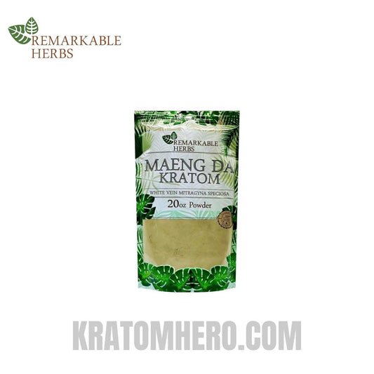 Remarkable Herbs White Vein Maeng Da Kratom Powder - 20oz Remarkable Herbs White Vein Maeng Da Kratom Powder - 20oz