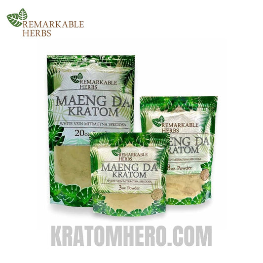 Remarkable Herbs White Vein Maeng Da Kratom Powder Remarkable Herbs White Vein Maeng Da Kratom Powder