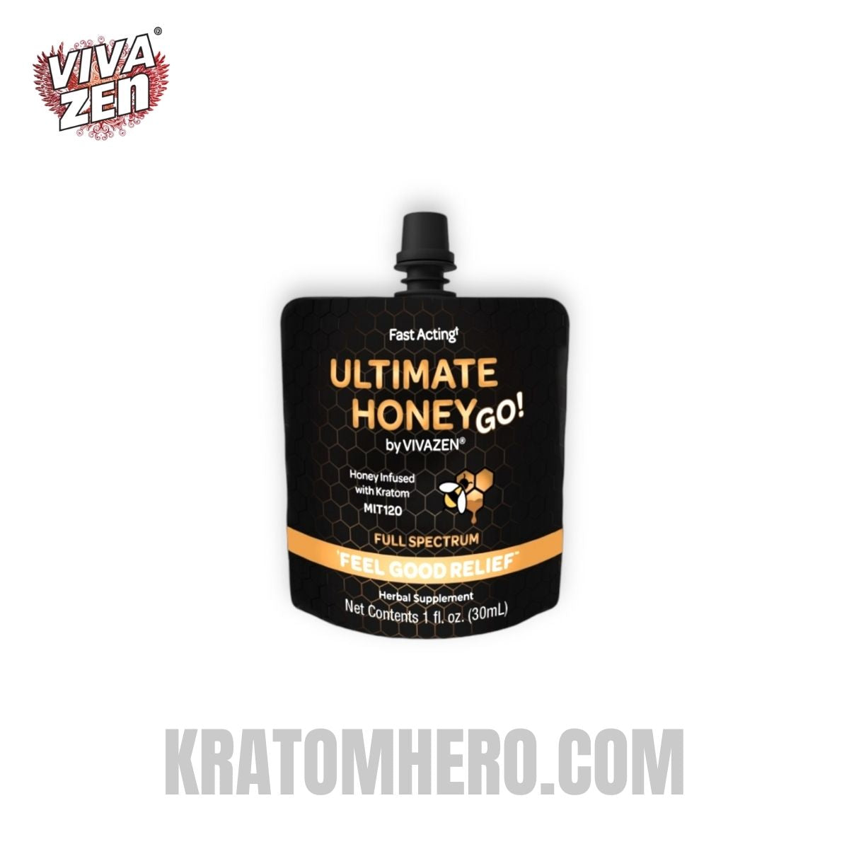 Viva Zen Kratom Extract Squeeze Ultimate Honey Go Mit120 30ml Viva Zen Kratom Extract Squeeze Ultimate Honey Go Mit120 30ml