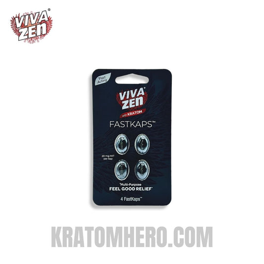 Viva Zen Kratom Extract Fastkaps Soft Gels Capsules 20mg Viva Zen Kratom Extract Fastkaps Soft Gels Capsules 20mg