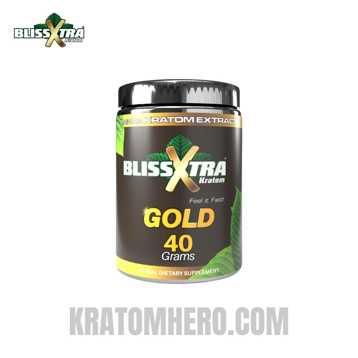 Bliss Xtra Gold Kratom Capsules 40 Grams