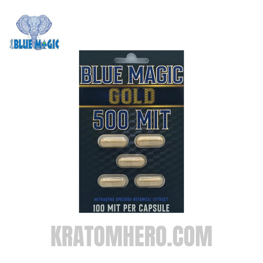 Blue Magic Gold 500 MIT Kratom Capsules