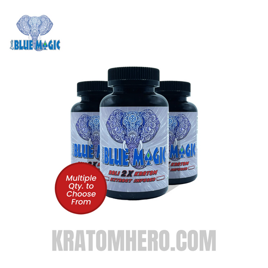 Blue Magic Bali 2X Kratom Capsules 30Ct