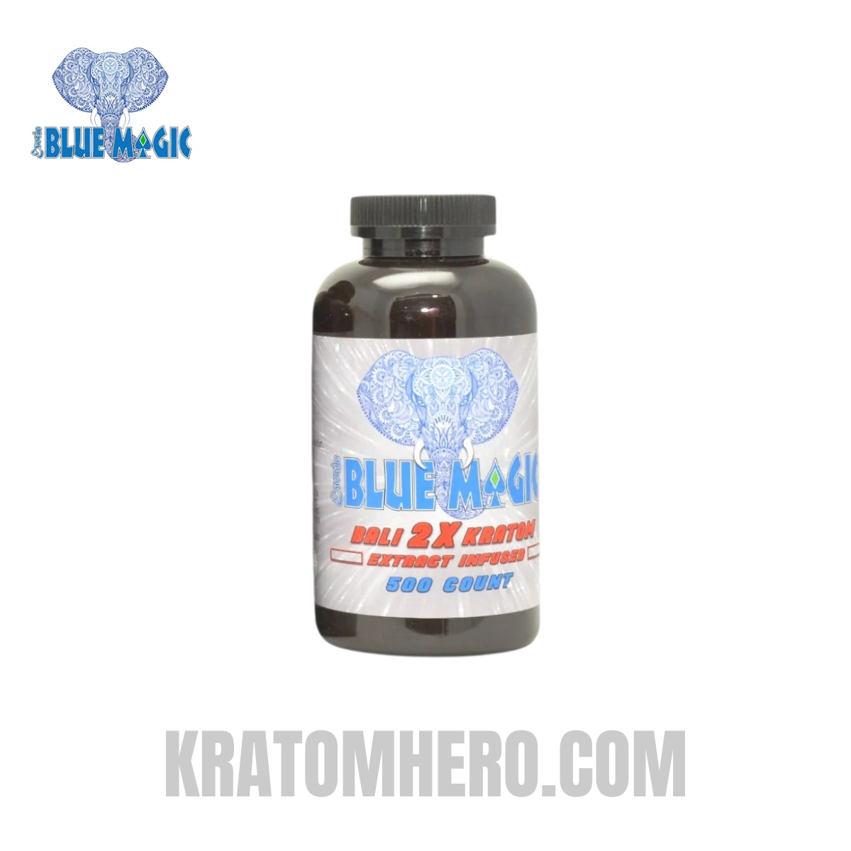 Blue Magic Bali 2X Kratom Capsules 500Ct