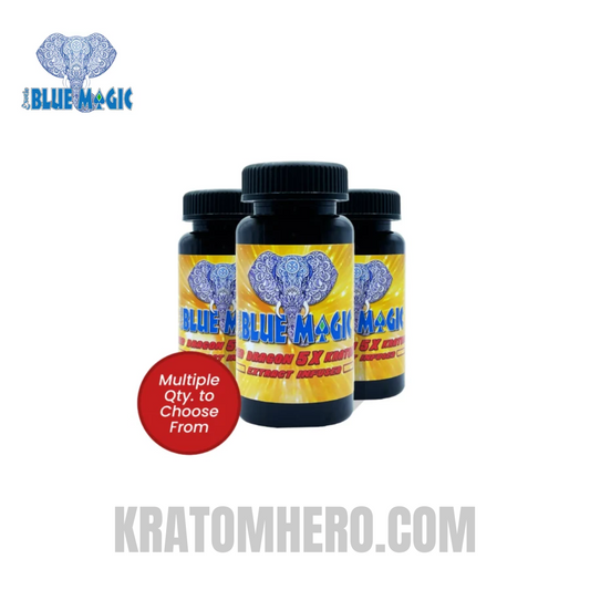 Blue Magic Red Dragon 5X Kratom Capsules 30Ct