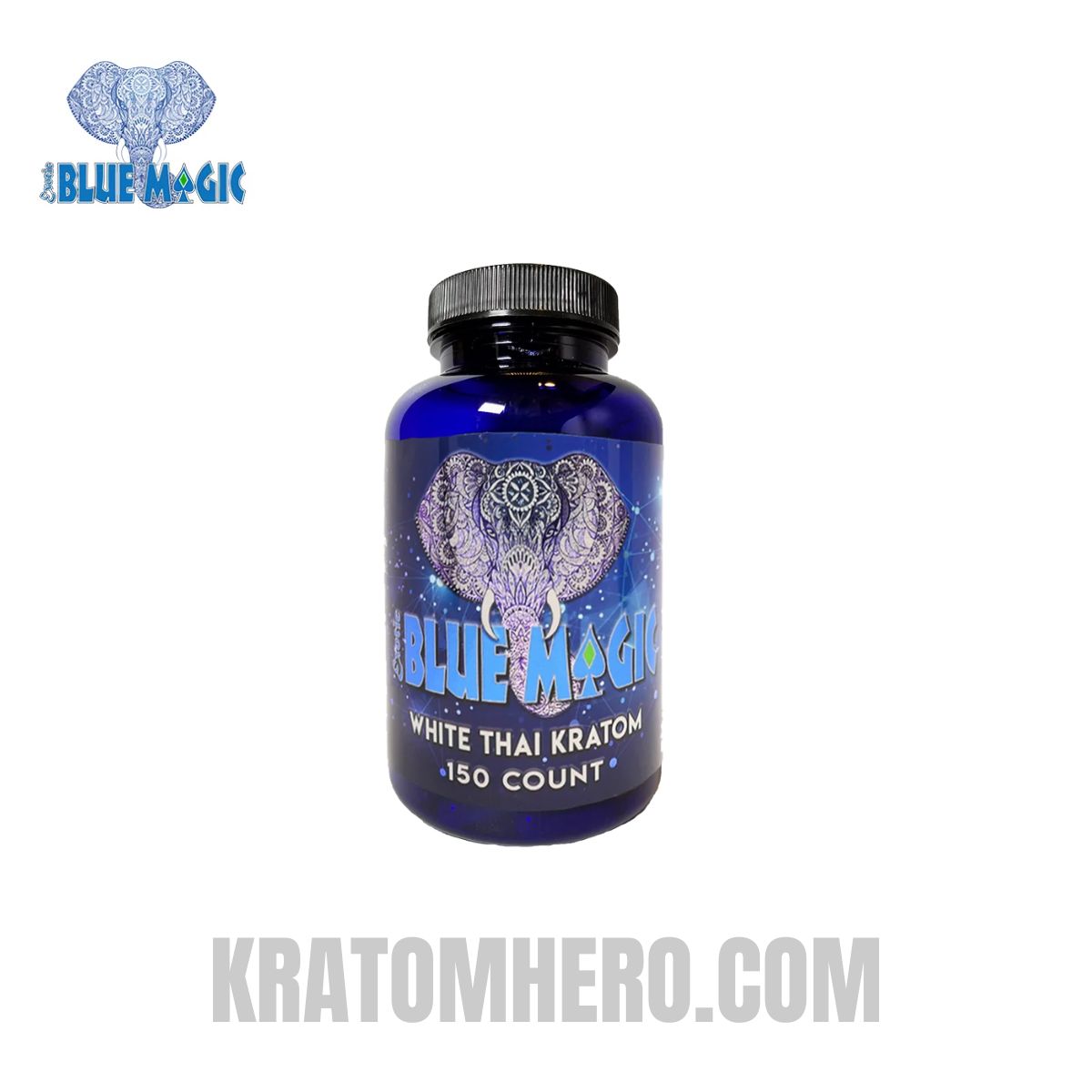 Blue Magic Kratom Capsules White Thai - 150Ct