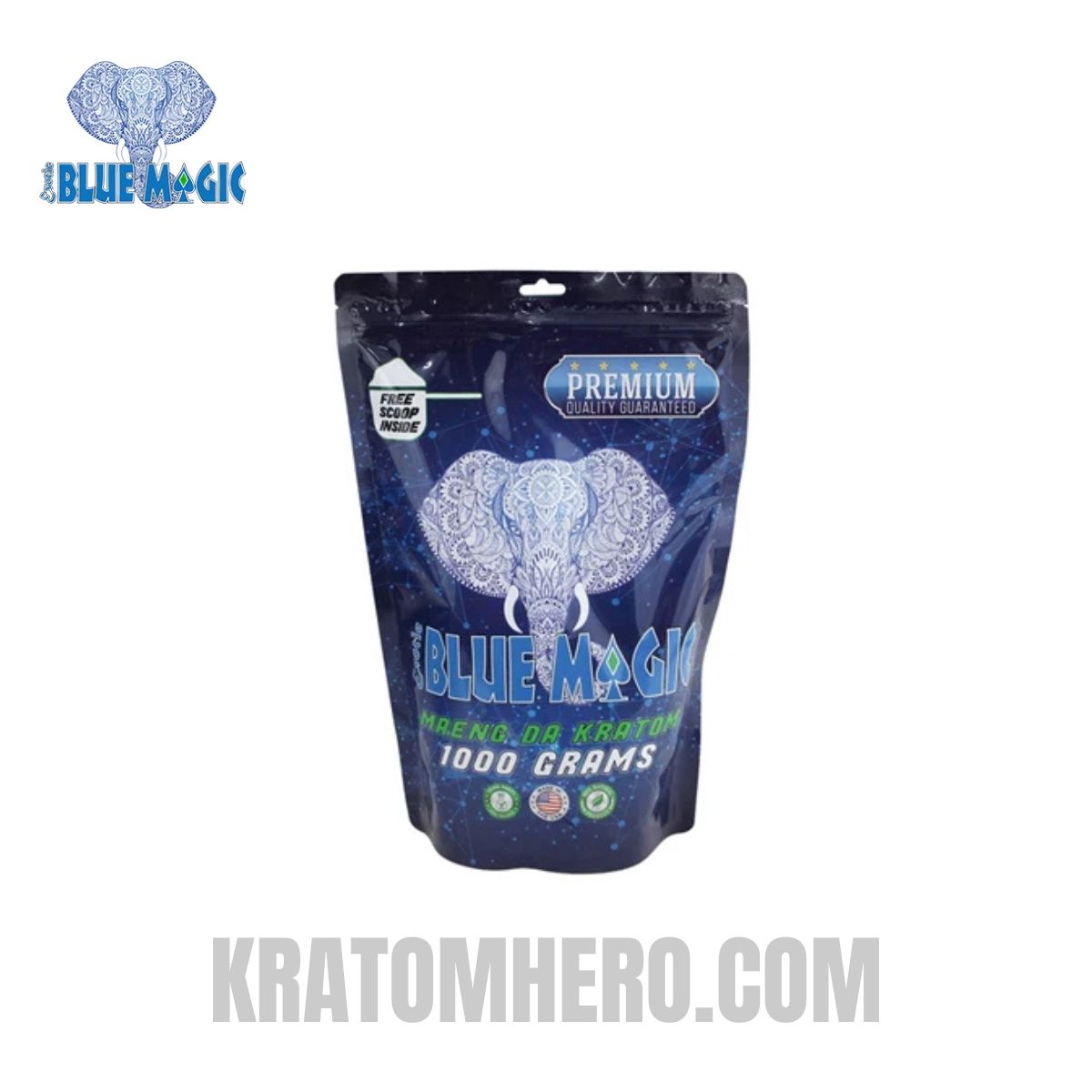 Blue Magic Kratom Powder Maeng Da Kratom - 1 Kilo