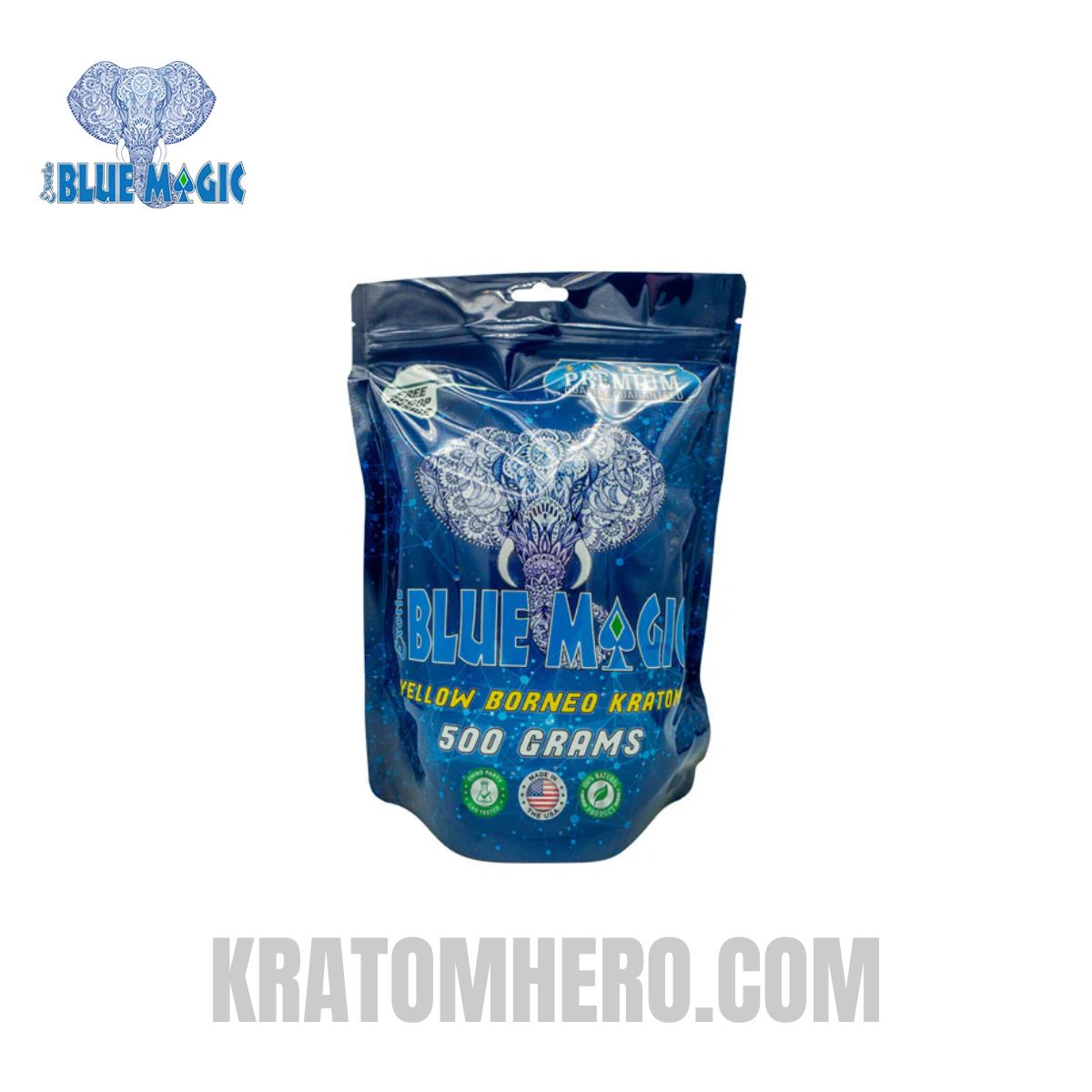 Blue Magic Kratom Powder Yellow Borneo Kratom - 500g