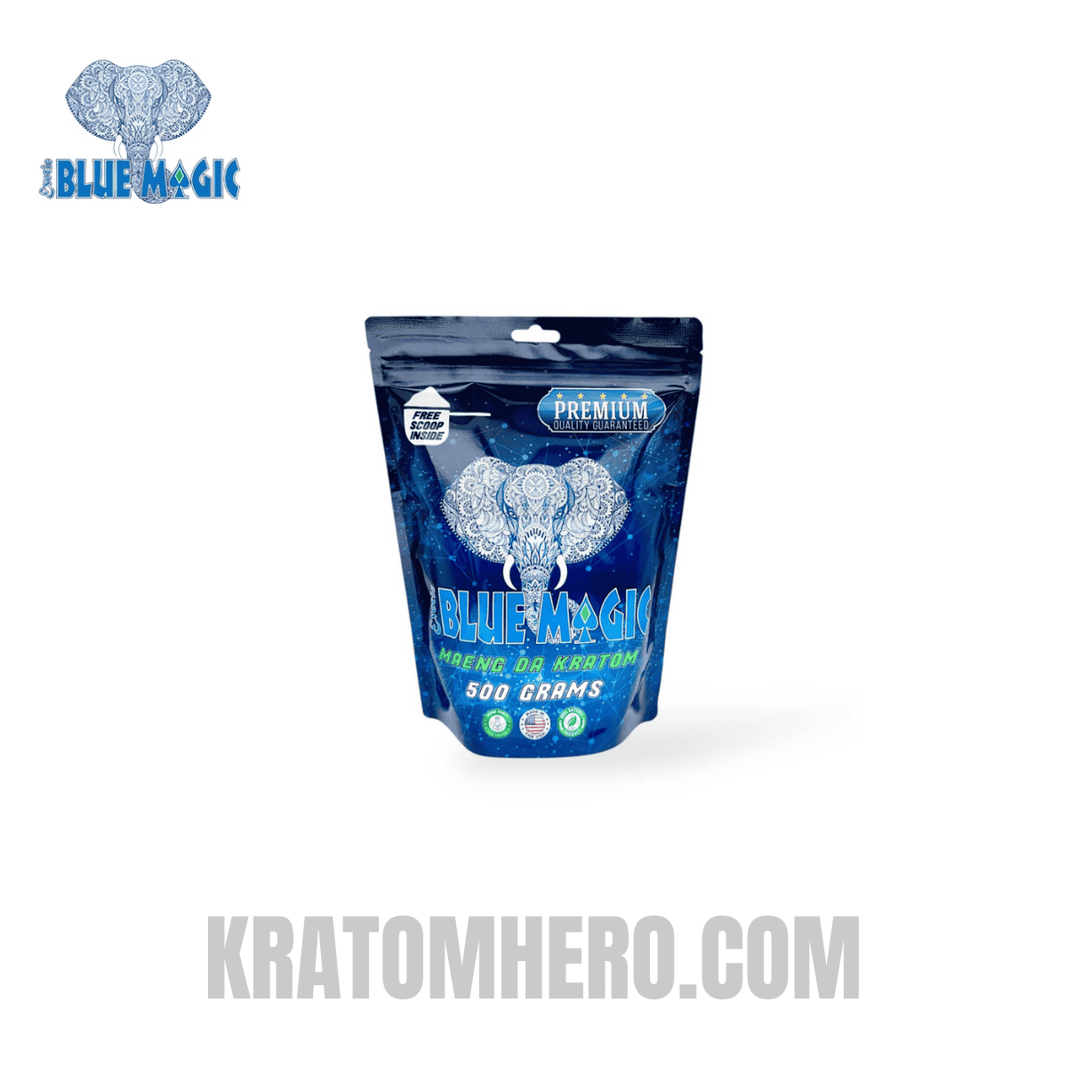 Blue Magic Kratom Powder Maeng Da Kratom - 500 Grams