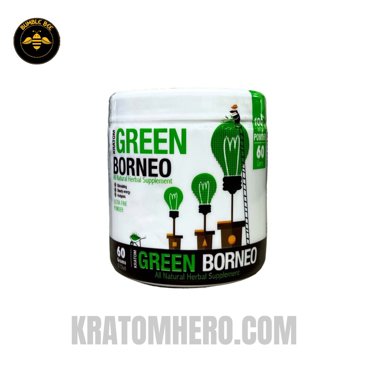 Bumble Bee Kratom Powder Green Borneo - 60 Grams
