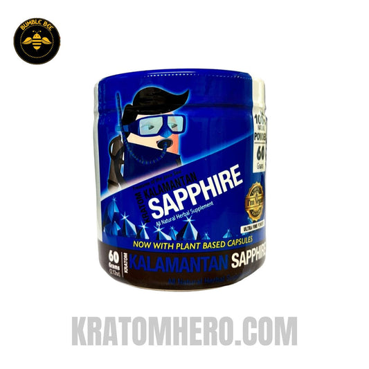 Bumble Bee Kratom Powder Kalamantan Sapphire Maeng Da