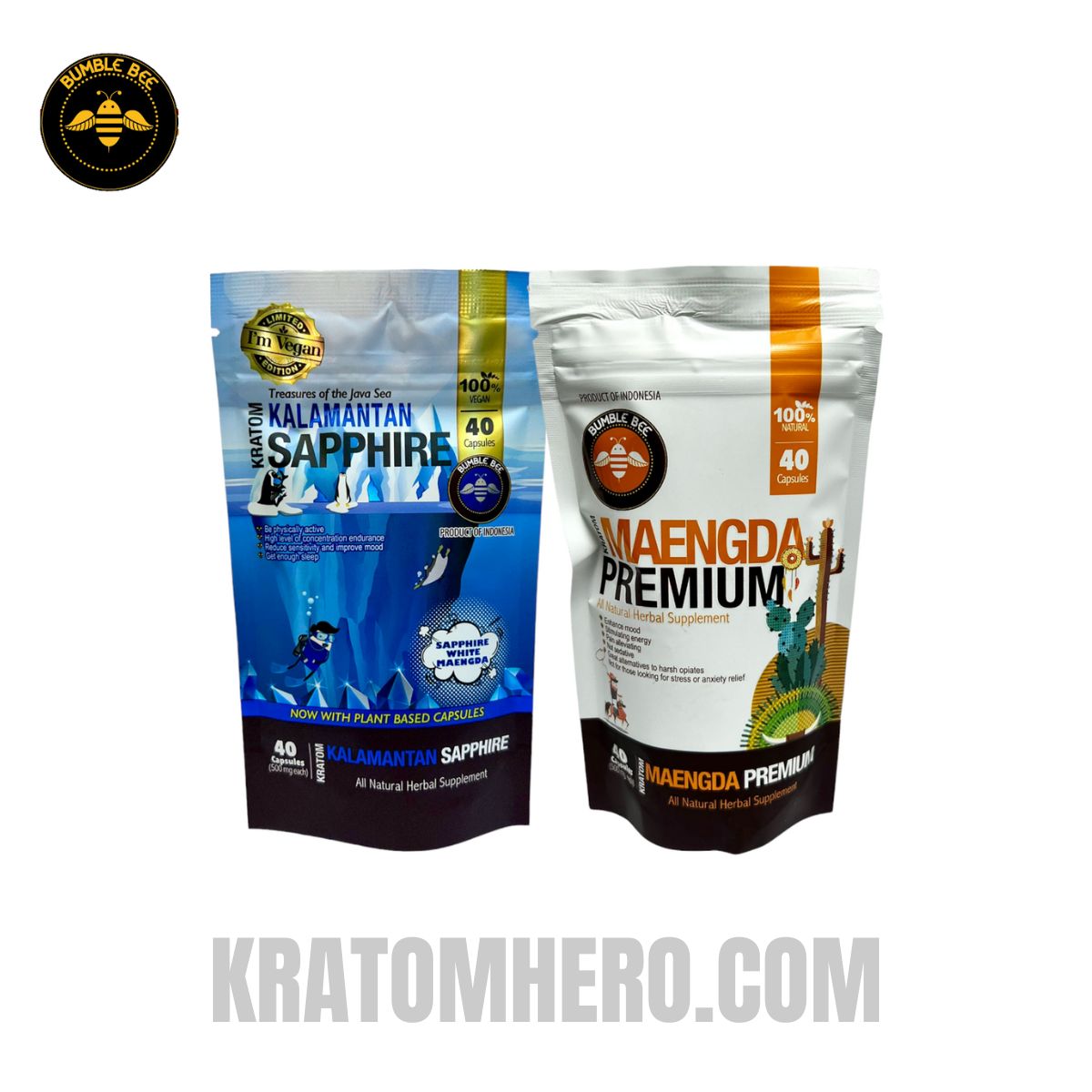 Bumble Bee Maeng Da Kratom Capsules Sampler
