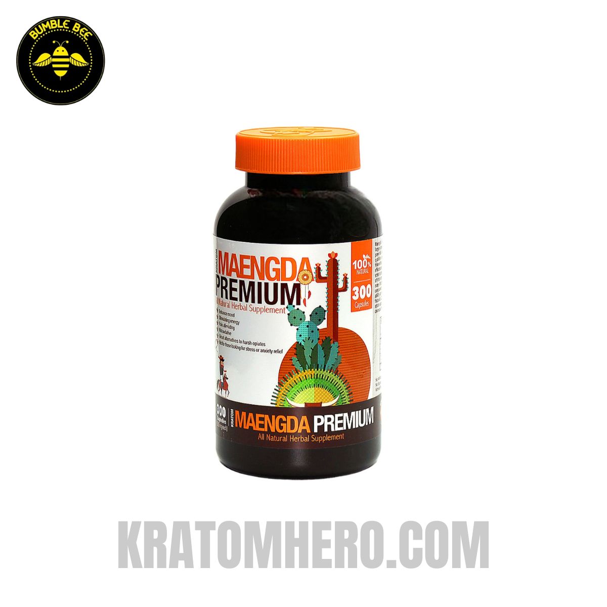 Bumble Bee Kratom Capsules Maeng Da - 300 Capsules