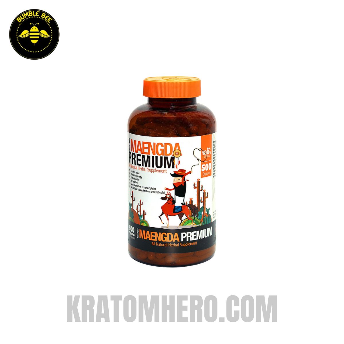 Bumble Bee Kratom Capsules Maeng Da - 500 Capsules