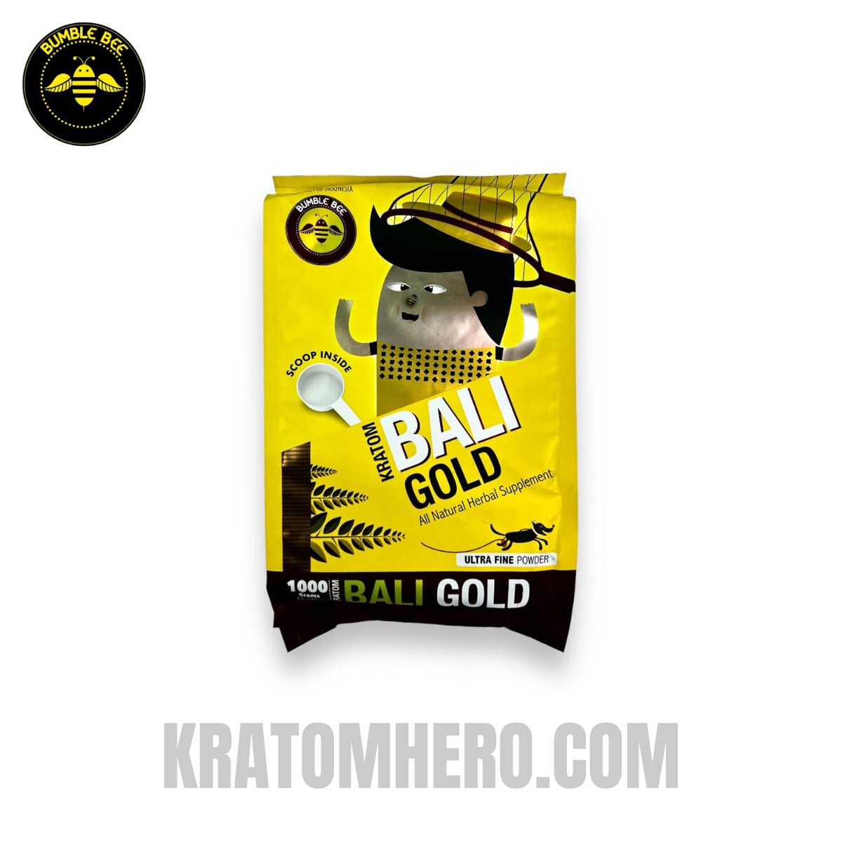 Bumble Bee Kratom Powder Bali Gold - 1000 Grams