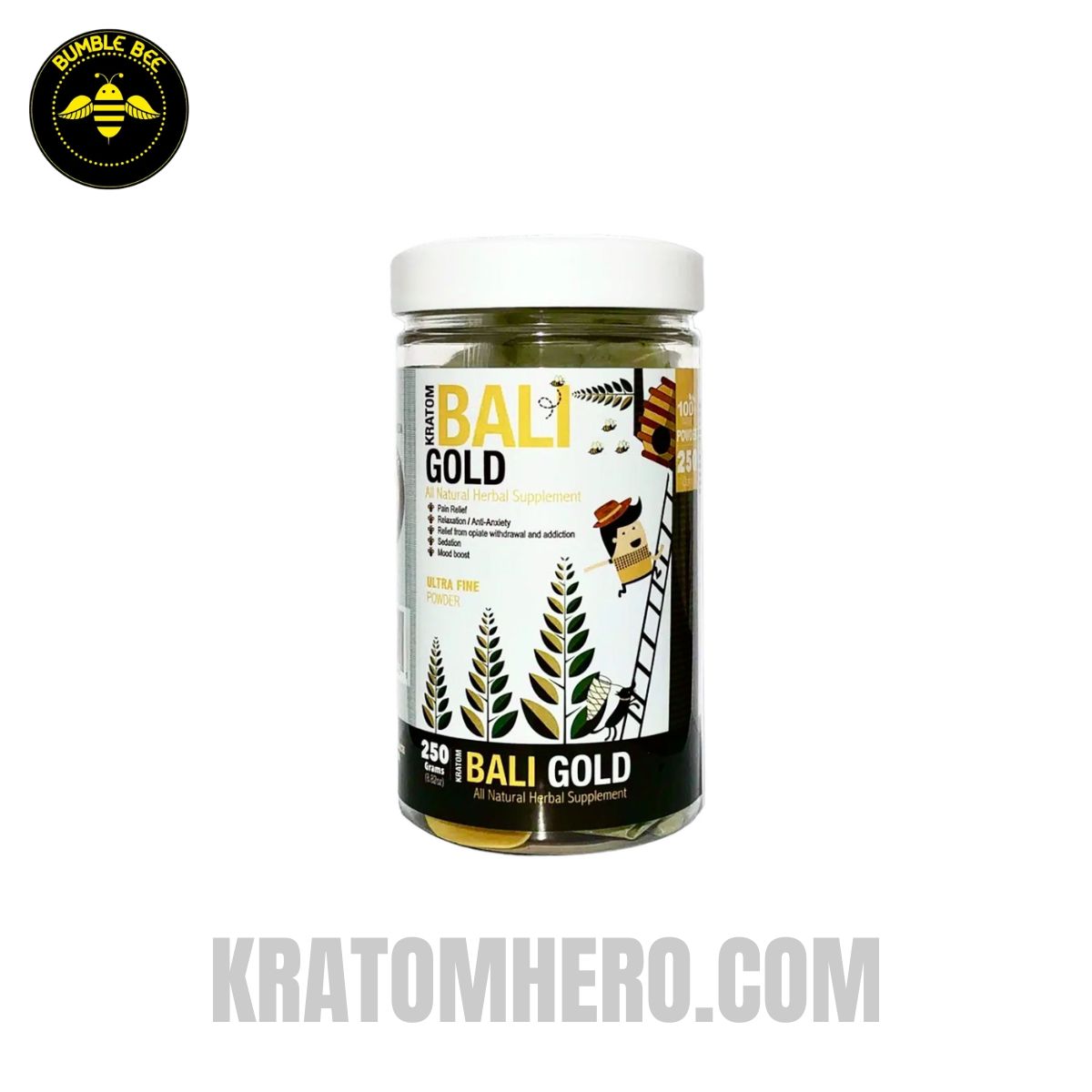 Bumble Bee Kratom Powder Bali Gold - 250 Grams