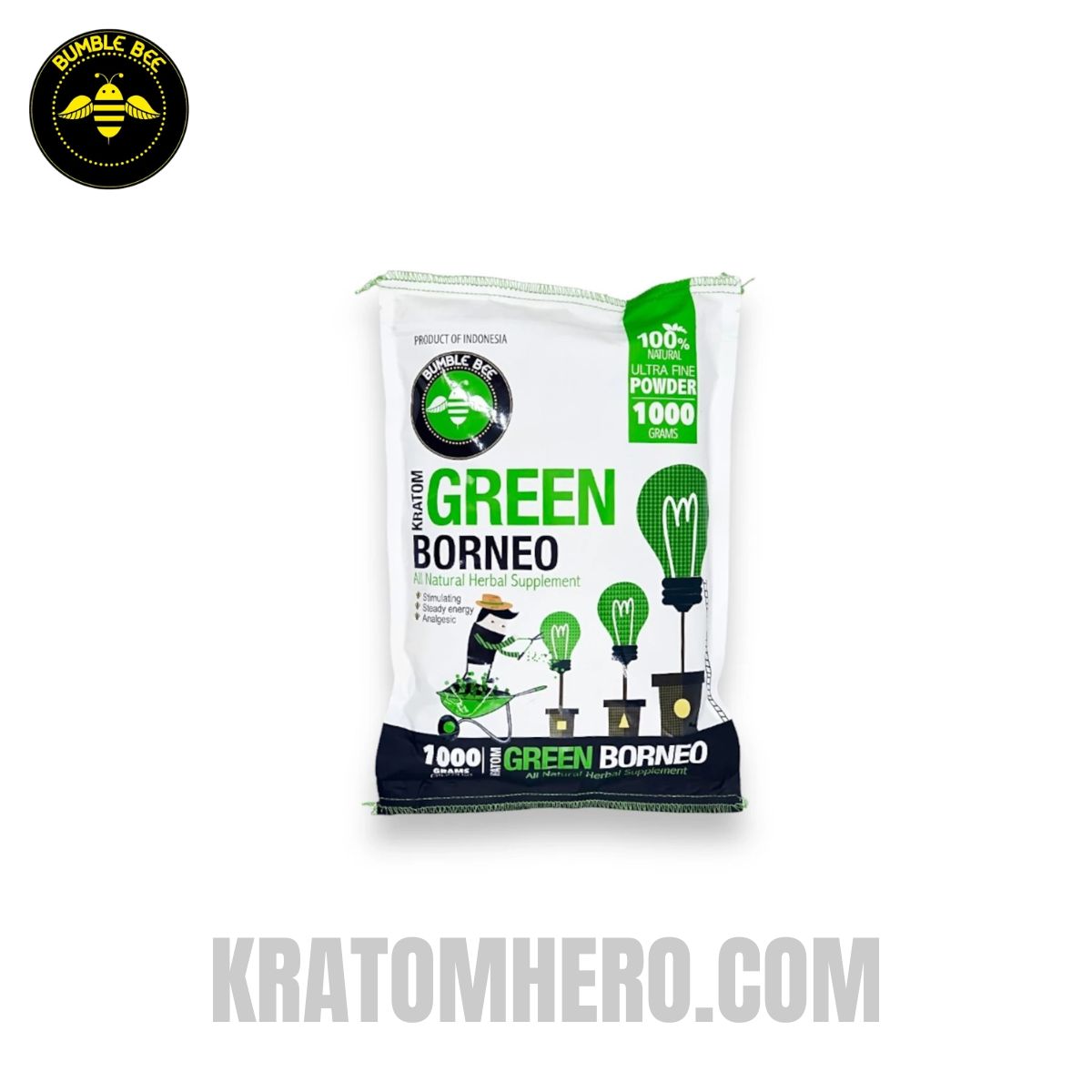 Bumble Bee Kratom Powder Green Borneo - 1000 Grams