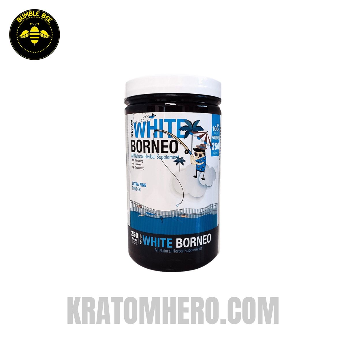 Bumble Bee Kratom Powder White Borneo - 250 Grams