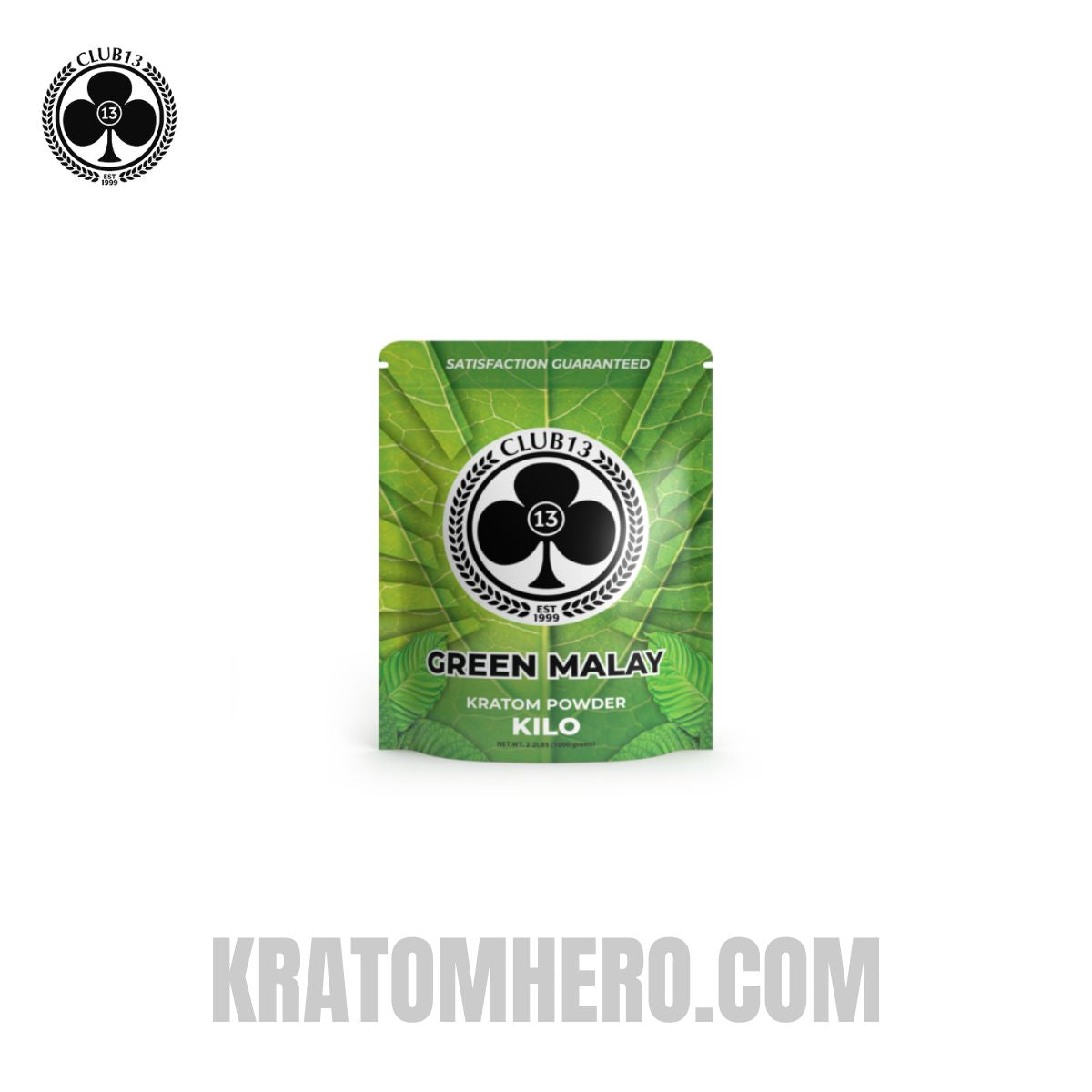 Club 13 Green Malay Kratom Powder - 1000 Grams