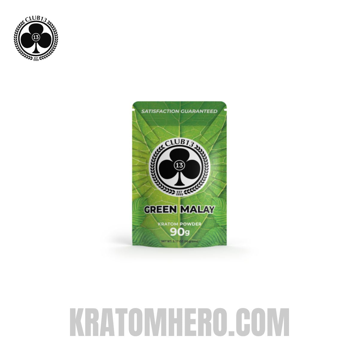 Club 13 Green Malay Kratom Powder - 90 Grams