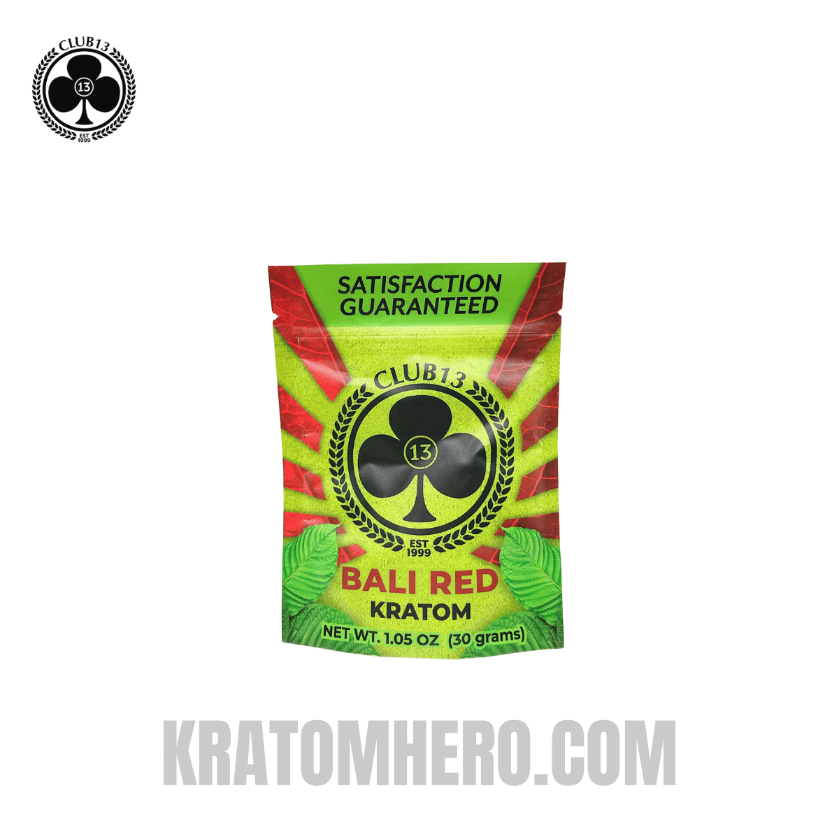 Club 13 Bali Red Kratom Powder - 30 Grams