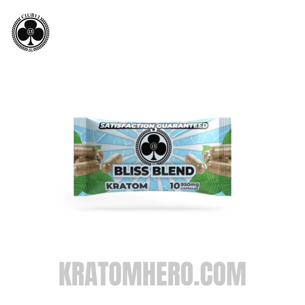 Club 13 Bliss Bend Kratom Capsules - 10Ct