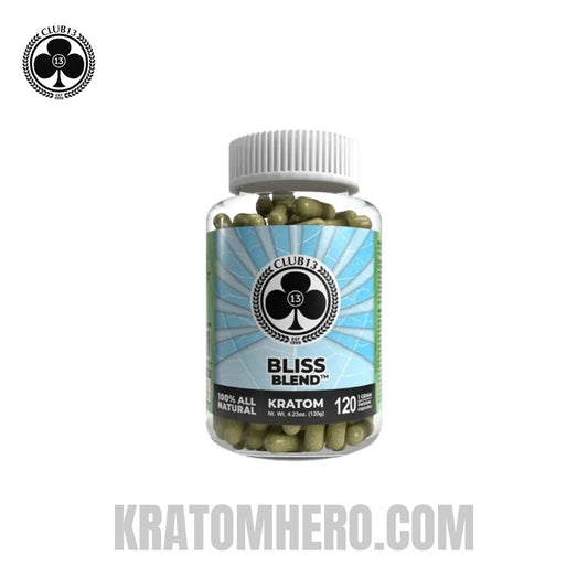 Club 13 Bliss Blend Kratom Capsules - 120 Capsules