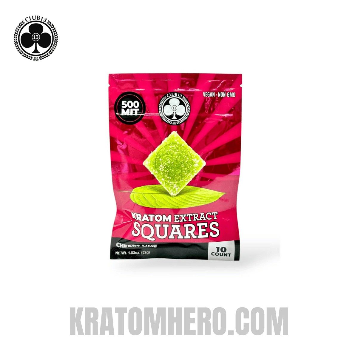 Club 13 Cherry Lime Extract Kratom Gummies - 10 Gummies