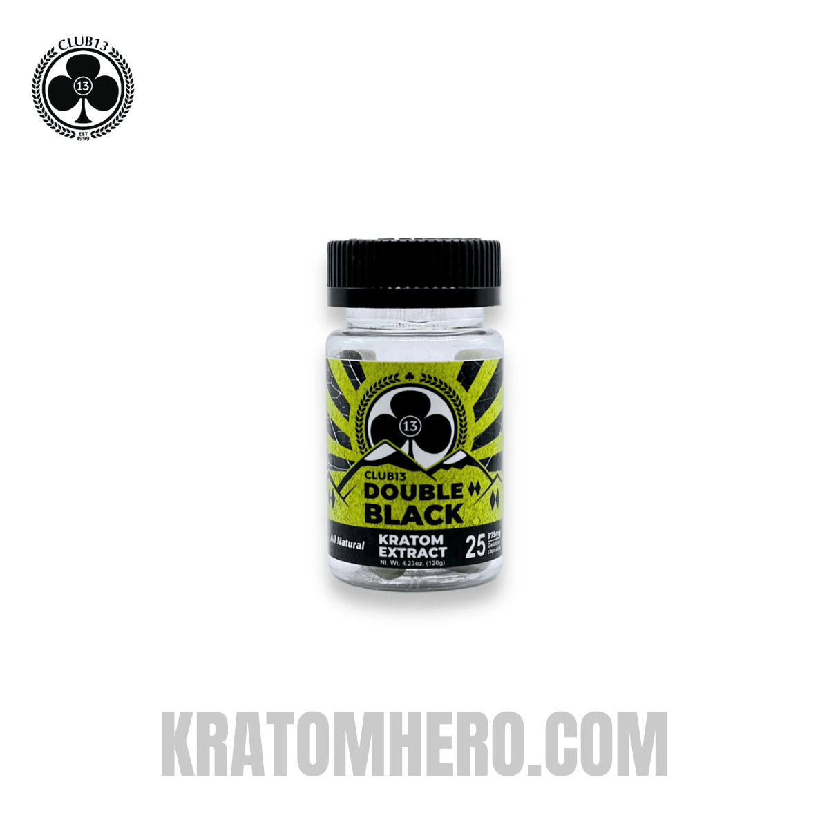 Club 13 Double Black Extract Capsules - 25 Capsules