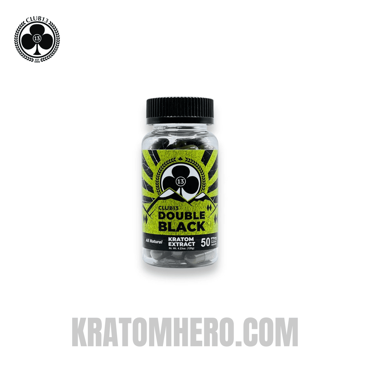 Club 13 Double Black Extract Capsules - 50 Capsules