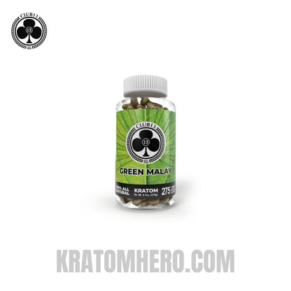 Club 13 Green Malay Kratom Capsules - 275 Capsules