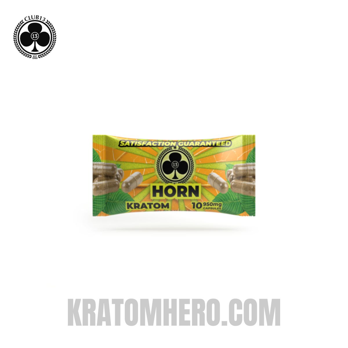 Club 13 Horn Kratom Capsules - 10 Capsules