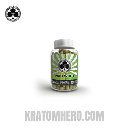 Club 13 Indo White Kratom Capsules - 120 Capsules