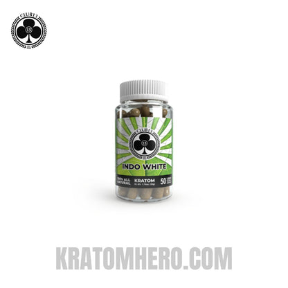 Club 13 Indo White Kratom Capsules - 50 Capsules
