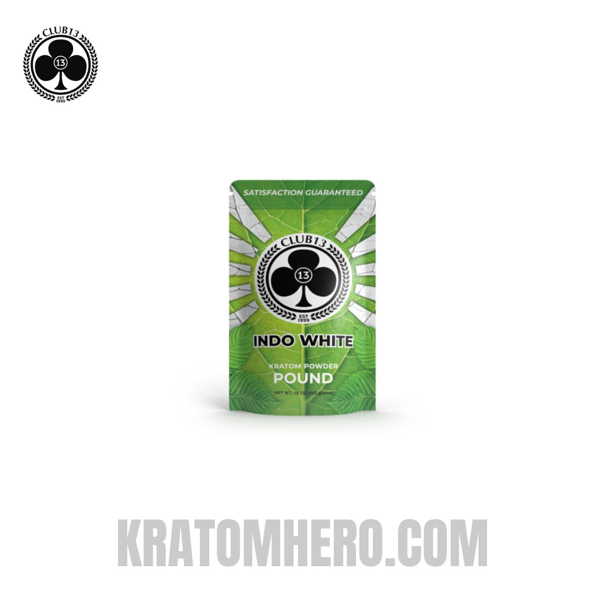 Club 13 Indo White Kratom Powder - 453 Grams